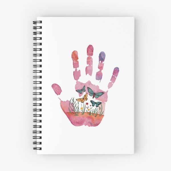 Item preview, Handprint with wildflowers and butterfly  designed and sold by uunaa.