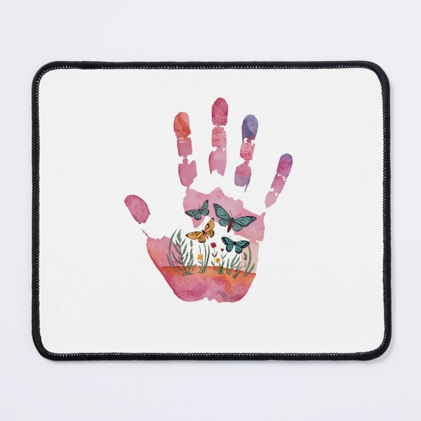 Item preview, Handprint with wildflowers and butterfly  designed and sold by uunaa.