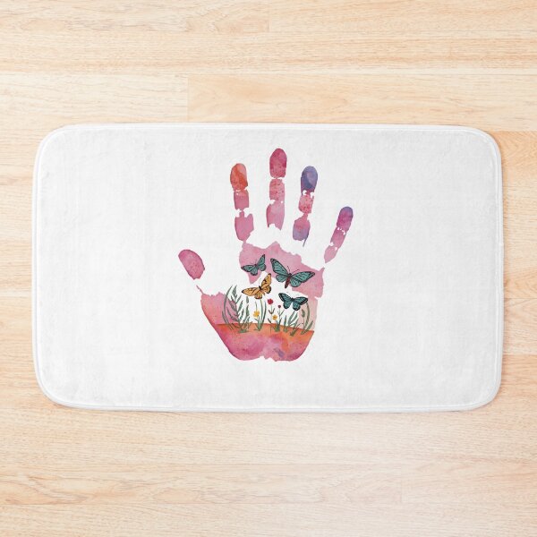 Item preview, Handprint with wildflowers and butterfly  designed and sold by uunaa.