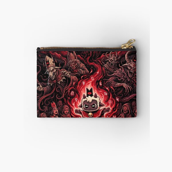 Item preview, The Lamb Cult of the Lamb Tiny Red Horns Dark Face Design designed and sold by Senpaiwaves.
