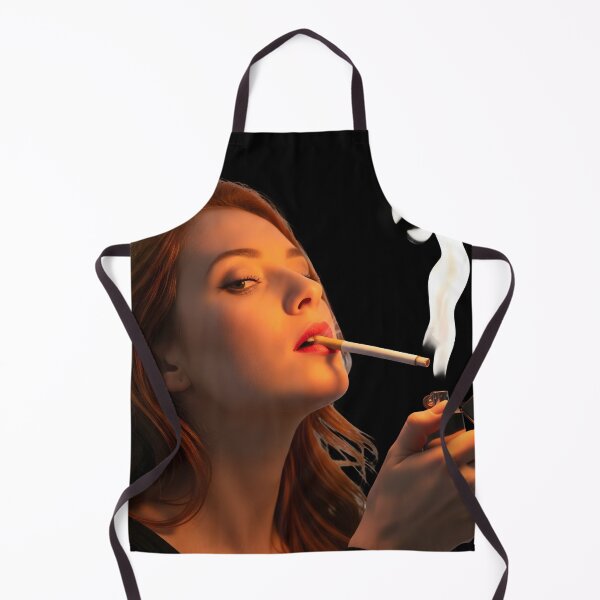 Item preview, Glamorous Woman Lighting Cigarette Cinematic Smoke Portrait. designed and sold by Spark2Seduction.