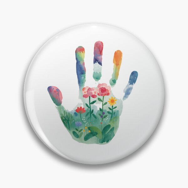 Item preview, Handprint and flowers designed and sold by uunaa.