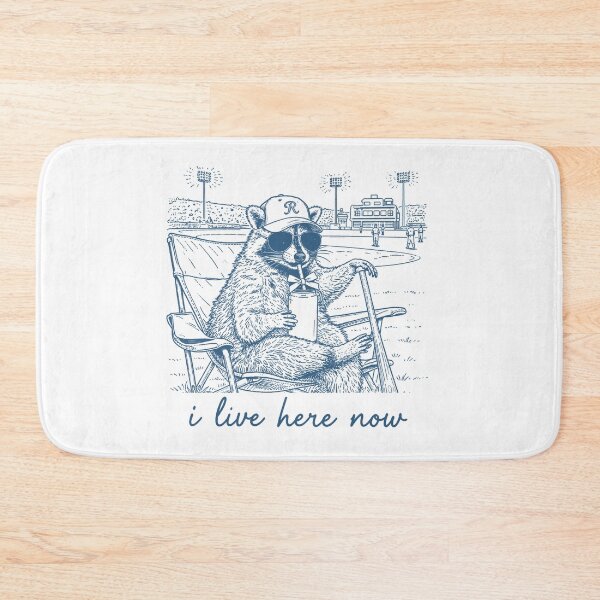 Item preview, Raccoon Meme I Live Here Now, Baseball Season, Sport Lover designed and sold by vintagearttee.
