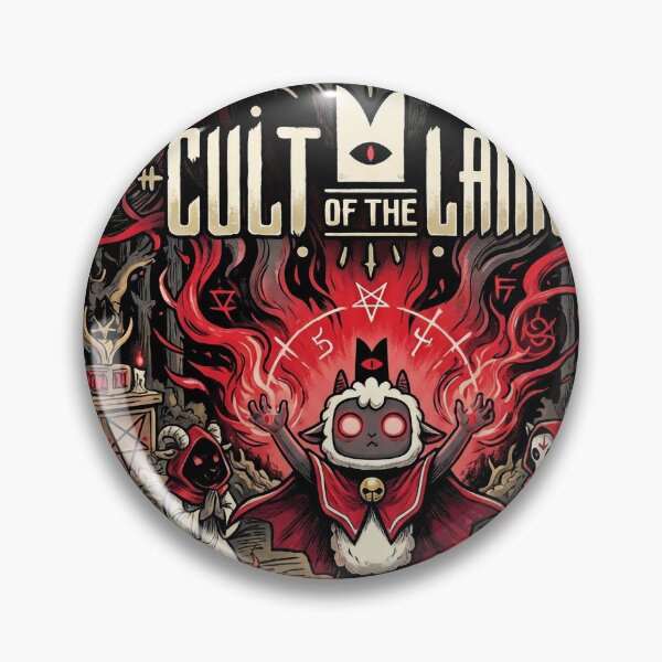Item preview, Cult of the Lamb Lambert Red Crown Cult Builder Portrait designed and sold by Senpaiwaves.