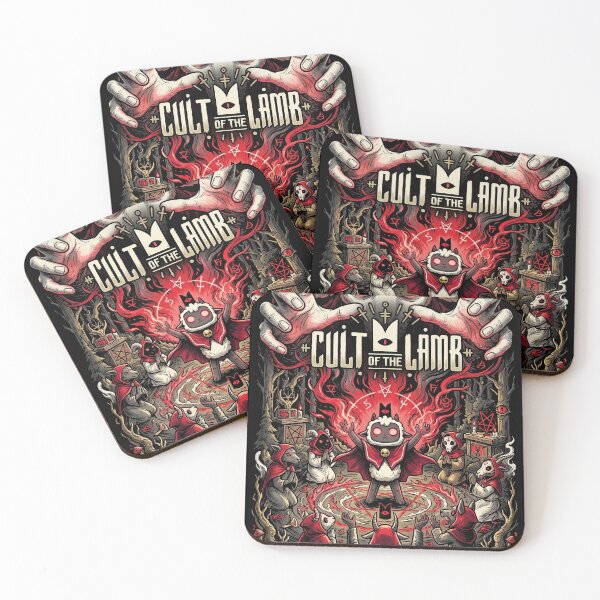 Item preview, Cult of the Lamb Lambert Red Crown Cult Builder Portrait designed and sold by Senpaiwaves.