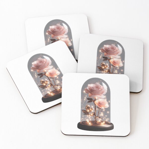 Item preview, Mother's Day Pink Rose Glass Dome Enchanted Floral Decor designed and sold by BigStar-Cart.