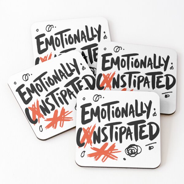 Item preview, Emotionally Constipated Dark Humor Quote designed and sold by IslandTyped.