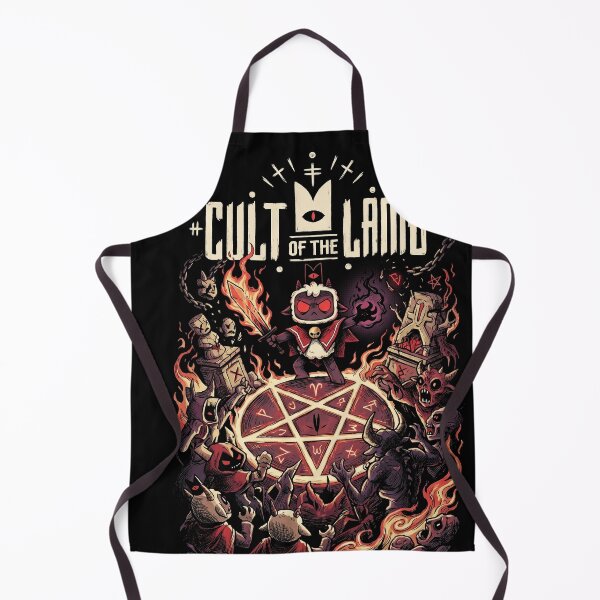 Item preview, The Lamb Cult of the Lamb White Fleece Red Crown Design designed and sold by Senpaiwaves.