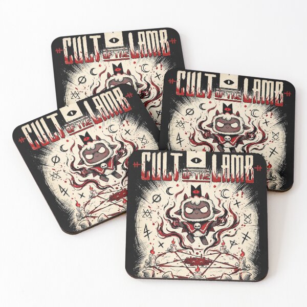 Item preview, Cult of the Lamb Cult Leader Red Crown Sacrifice Portrait designed and sold by Senpaiwaves.