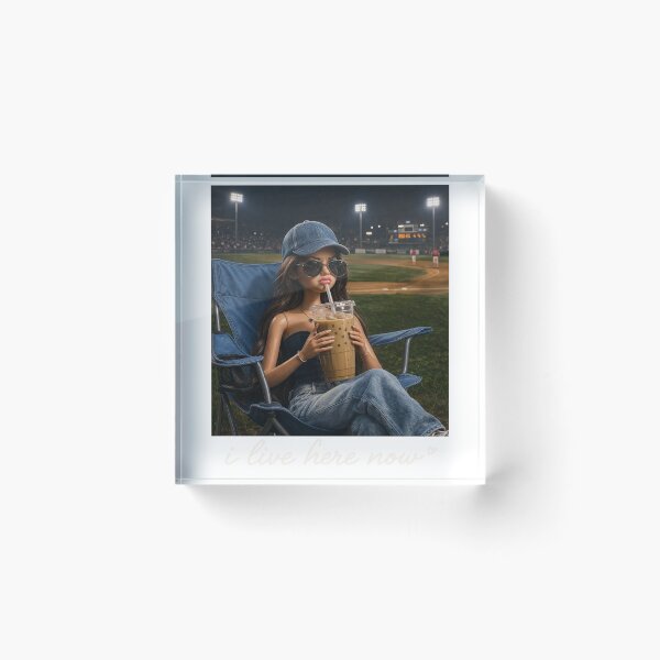 Item preview, Copy of Doll Meme I Live Here Now, Baseball Season, Tis The Season designed and sold by vintagearttee.