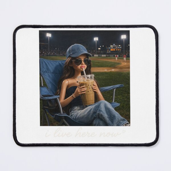 Item preview, Copy of Doll Meme I Live Here Now, Baseball Season, Tis The Season designed and sold by vintagearttee.