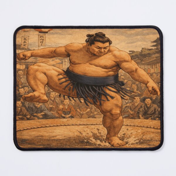 Item preview, Sumo Wrestler Ukiyo-e Vintage Japanese Art Print designed and sold by ArtFreshStudio.