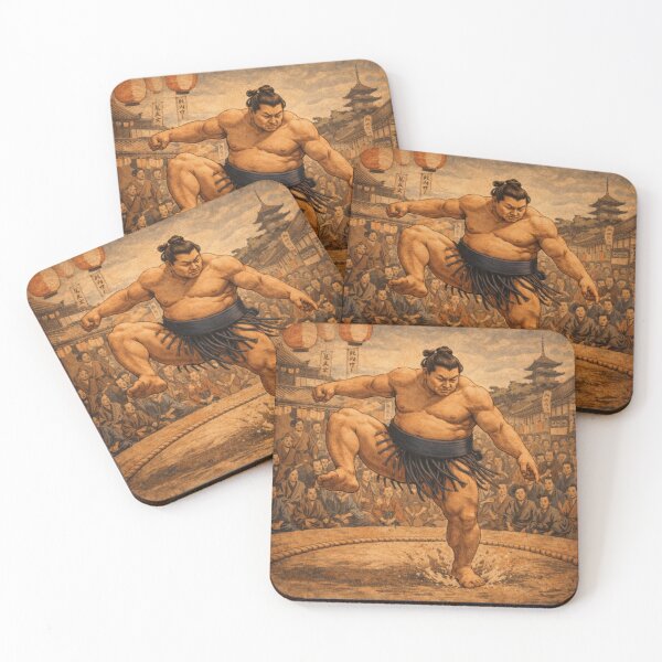 Item preview, Sumo Wrestler Ukiyo-e Vintage Japanese Art Print designed and sold by ArtFreshStudio.
