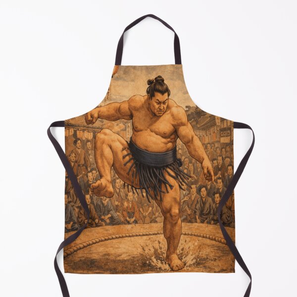 Item preview, Sumo Wrestler Ukiyo-e Vintage Japanese Art Print designed and sold by ArtFreshStudio.