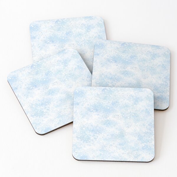 Item preview, Light Blue Silver Batik Pattern, Clean Airy Texture designed and sold by AureliasDesignStudio.