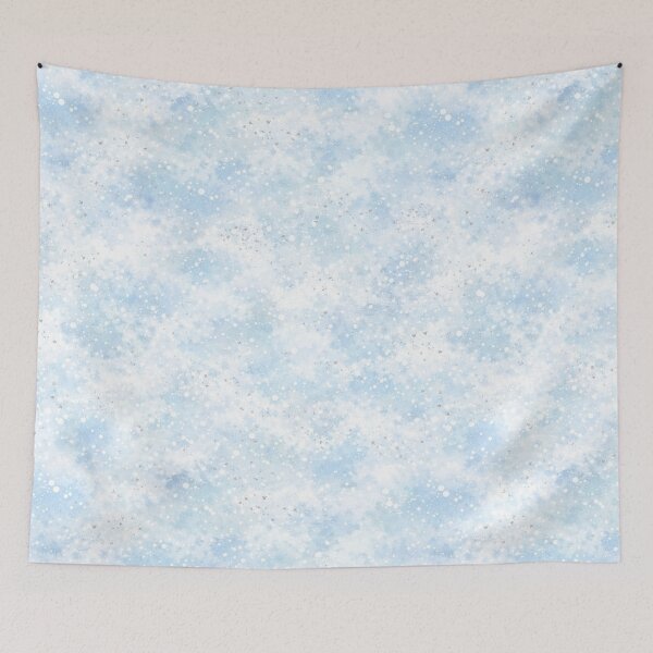 Item preview, Light Blue Silver Batik Pattern, Clean Airy Texture designed and sold by AureliasDesignStudio.