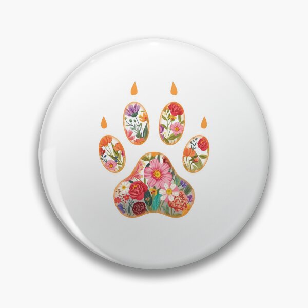 Item preview, Floral Paw Print  designed and sold by uunaa.