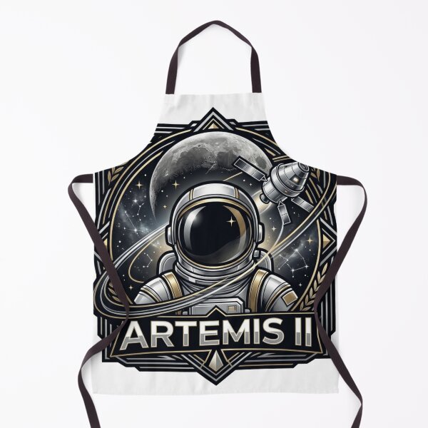 Item preview, Artemis II Luxury Space Mission - Orion Astronaut Gold Emblem designed and sold by RedVista.