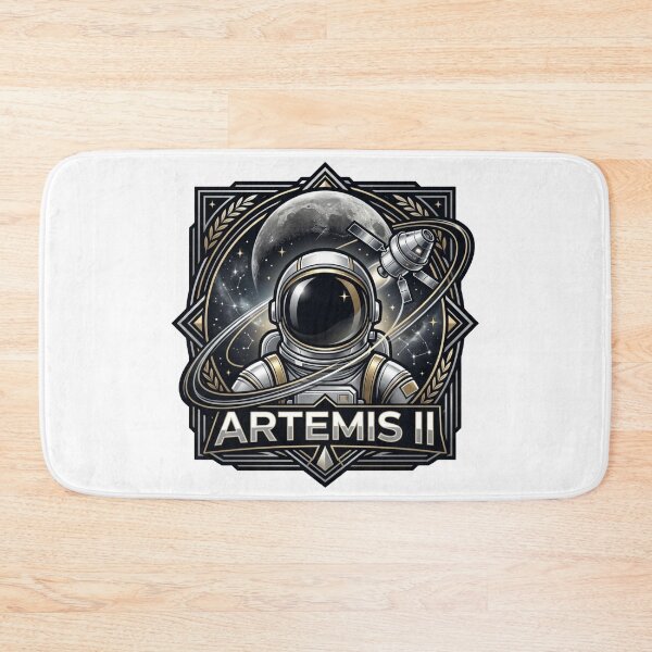 Item preview, Artemis II Luxury Space Mission - Orion Astronaut Gold Emblem designed and sold by RedVista.