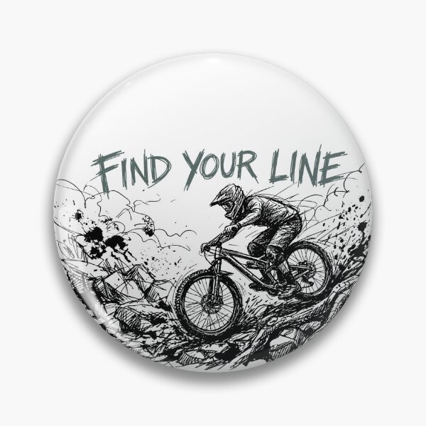 Item preview, Mountainbike MTB bike Sketch, Mountainbike Downhill, Minimalist Line Art Tee, Black And White Casual Style, Breathable And Comfortable designed and sold by PINEZKA_DESIGN.