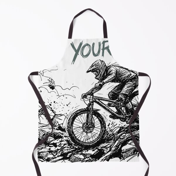 Item preview, Mountainbike MTB bike Sketch, Mountainbike Downhill, Minimalist Line Art Tee, Black And White Casual Style, Breathable And Comfortable designed and sold by PINEZKA_DESIGN.