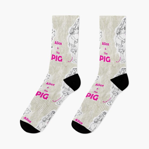 Item preview, Alice in Wonderland - Alice and The Pig (ink drawing by ACCI) designed and sold by VanyssaGraphics.