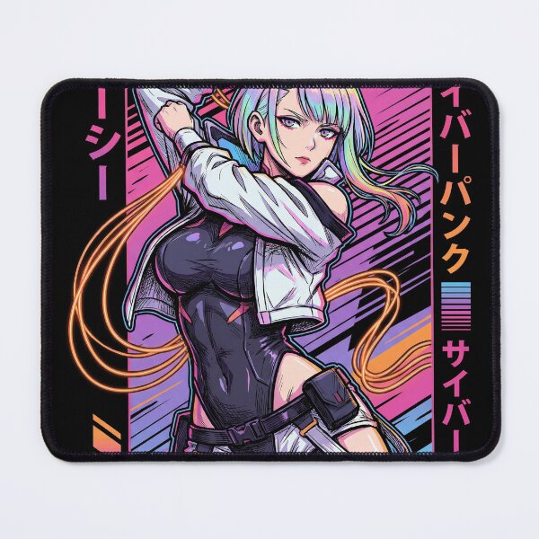 Item preview, Cyberpunk Edgerunners Lucy Split Bob Hair Pastel Gradient Portrait designed and sold by Senpaiwaves.