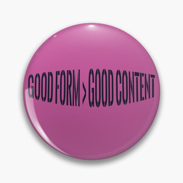 Item preview, Good Form > Good Content – No Ego Gym Culture Typography Streetwear Design designed and sold by STYKD.