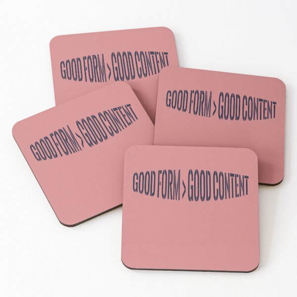 Item preview, Good Form > Good Content – No Ego Gym Culture Typography Streetwear Design designed and sold by STYKD.