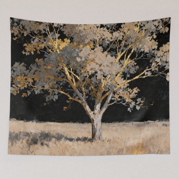 Item preview, Golden tree in a field designed and sold by paulrommer.
