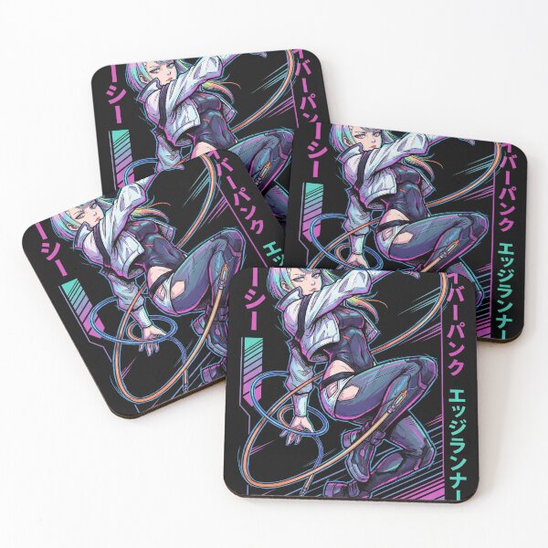 Item preview, Lucy Cyberpunk Edgerunners Red Purple Eyes Street Samurai Icon designed and sold by Senpaiwaves.