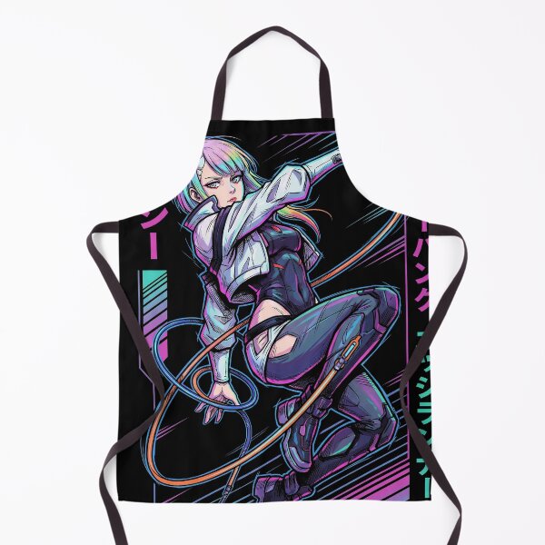Item preview, Lucy Cyberpunk Edgerunners Red Purple Eyes Street Samurai Icon designed and sold by Senpaiwaves.
