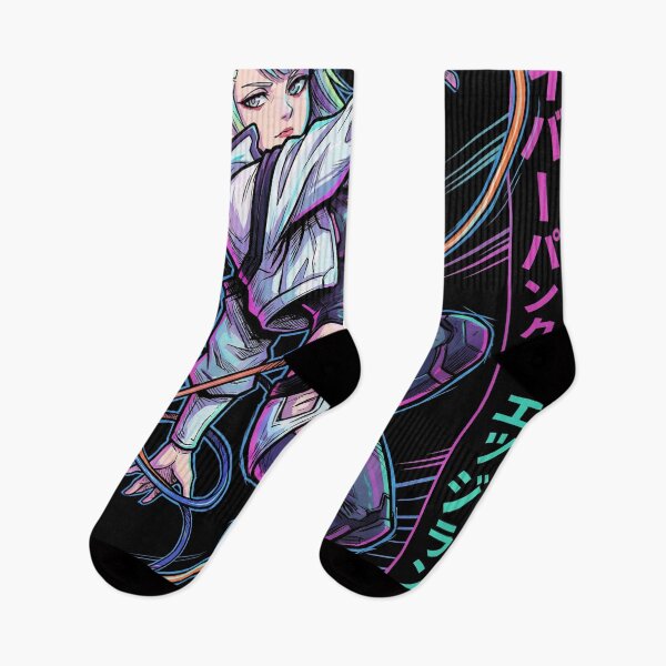 Item preview, Lucy Cyberpunk Edgerunners Red Purple Eyes Street Samurai Icon designed and sold by Senpaiwaves.