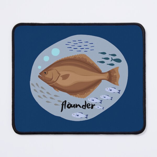 Item preview, Flounder Fish illustration designed and sold by AnulaArt.