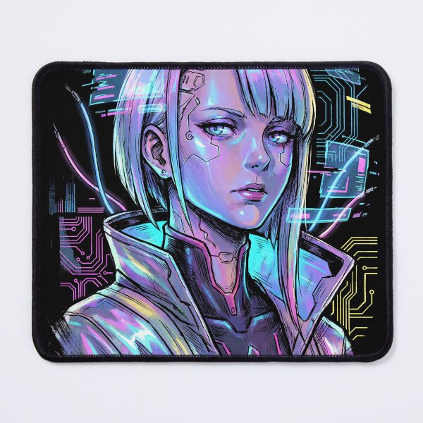 Item preview, Cyberpunk Edgerunners Lucy Black Knee High Boots Netrunner Design designed and sold by Senpaiwaves.
