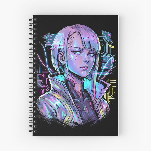 Item preview, Cyberpunk Edgerunners Lucy Black Knee High Boots Netrunner Design designed and sold by Senpaiwaves.