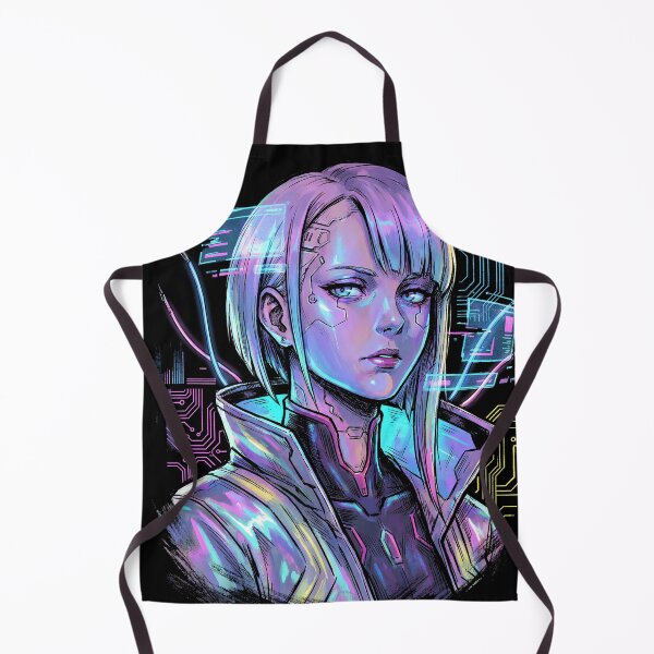 Item preview, Cyberpunk Edgerunners Lucy Black Knee High Boots Netrunner Design designed and sold by Senpaiwaves.