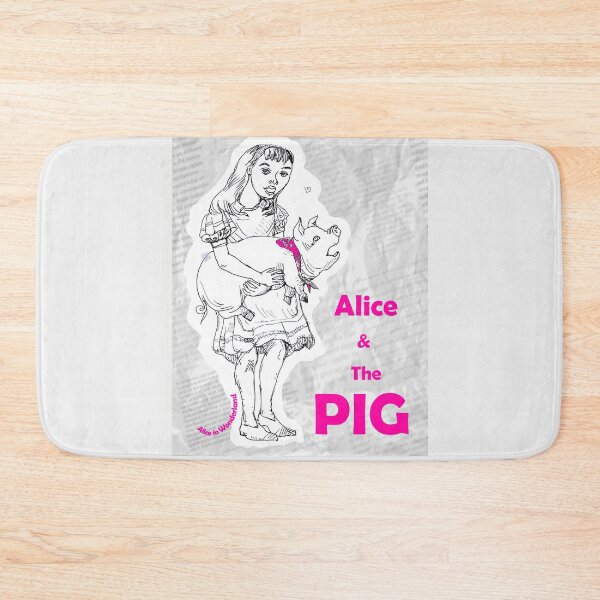 Item preview, Alice in Wonderland - Alice and The Pig (ink drawing by ACCI) designed and sold by VanyssaGraphics.