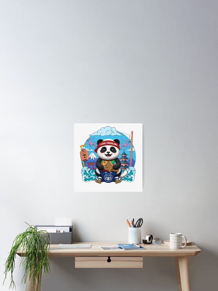 Thumbnail 2 of 3, Poster, Panda designed and sold by KaeAnneDesign.