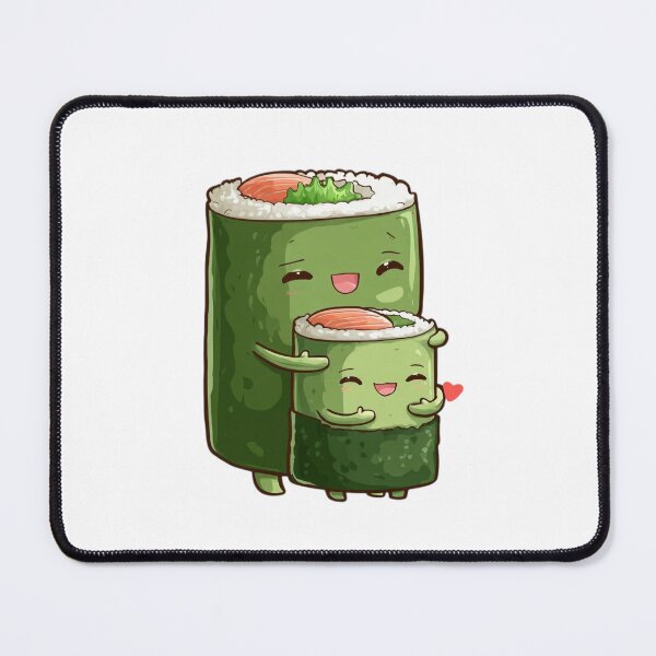 Item preview, Kawaii Sushi Duo Whimsical Mother's Day Illustration designed and sold by BigStar-Cart.