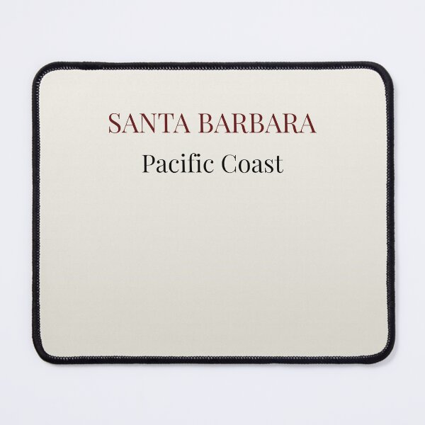 Item preview, Santa Barbara Pacific Coast Minimal Travel Typography Design designed and sold by onubi.