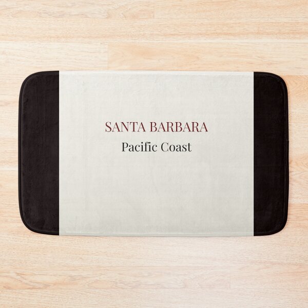 Item preview, Santa Barbara Pacific Coast Minimal Travel Typography Design designed and sold by onubi.
