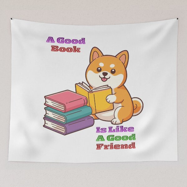 Item preview, A Good Book Is Like A Good Friend. designed and sold by Dinasshop.