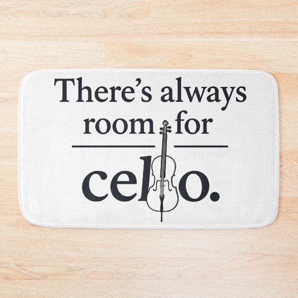 Item preview, Minimalist Cello Art with Motivational Quote designed and sold by PandaTShirtShop.