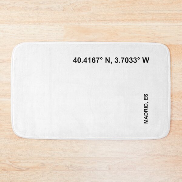 Item preview, Madrid Coordinates Black Font designed and sold by Cityzen of the World.