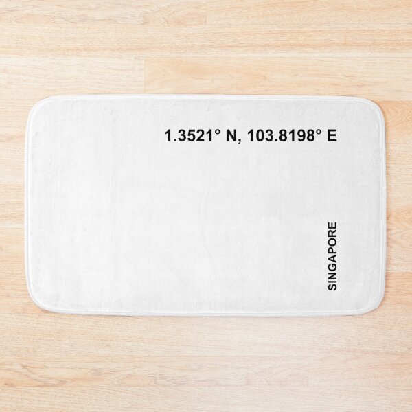Item preview, Singapore Coordinates Black Font designed and sold by Cityzen of the World.