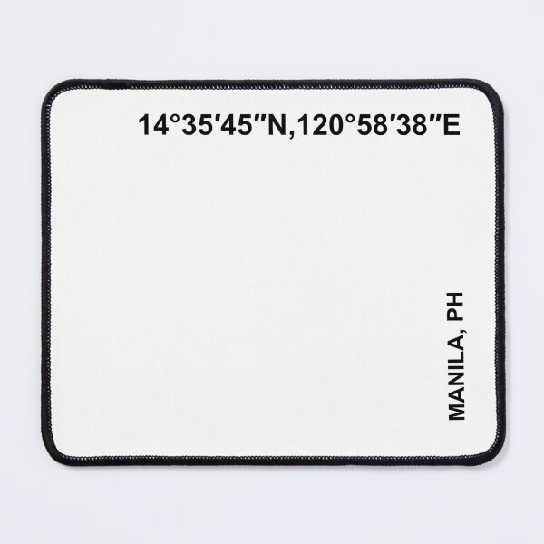 Item preview, Manila Coordinates Black Font designed and sold by Cityzen of the World.