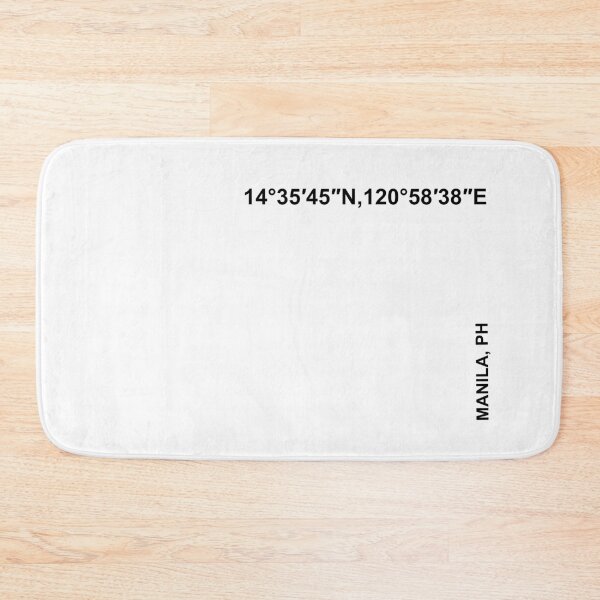 Item preview, Manila Coordinates Black Font designed and sold by Cityzen of the World.