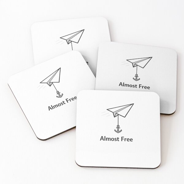 Item preview, Almost Free Paper Plane Design | Minimalist Freedom Concept | Anchor Metaphor Art designed and sold by CosmicSplendor.
