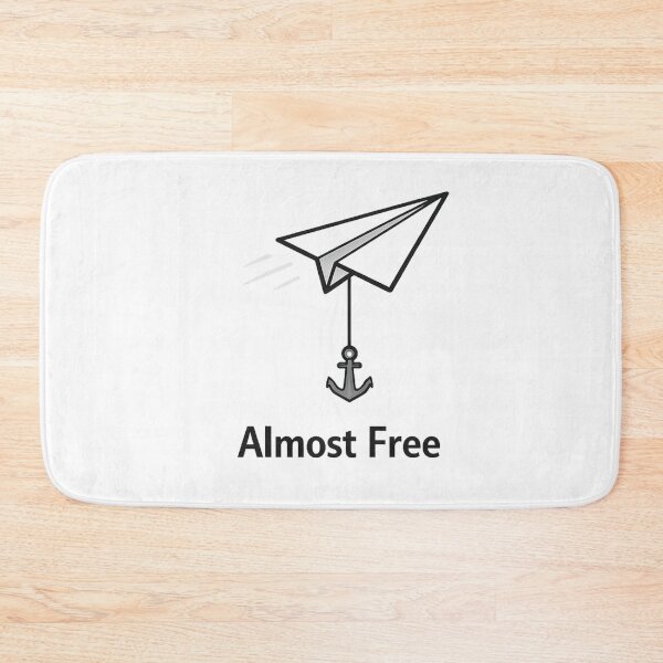 Item preview, Almost Free Paper Plane Design | Minimalist Freedom Concept | Anchor Metaphor Art designed and sold by CosmicSplendor.